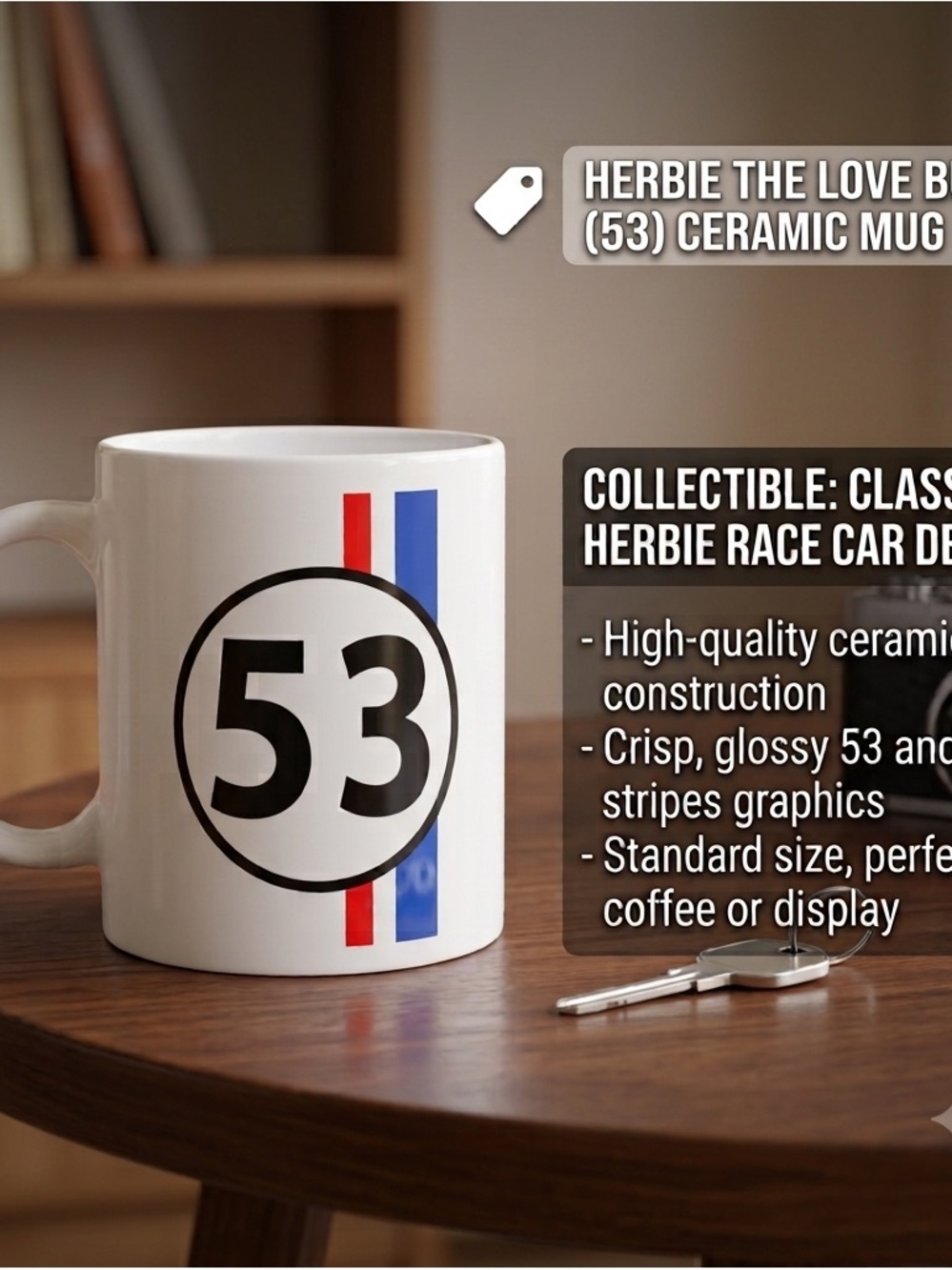 Herbie the Love Bug "53" Ceramic Mug – Volkswagen